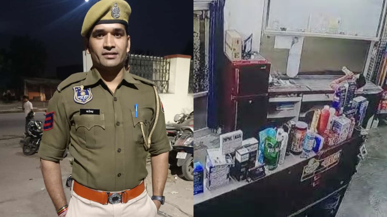 Firing in Murlipura area constable caught the robber by risking his life in Jaipur