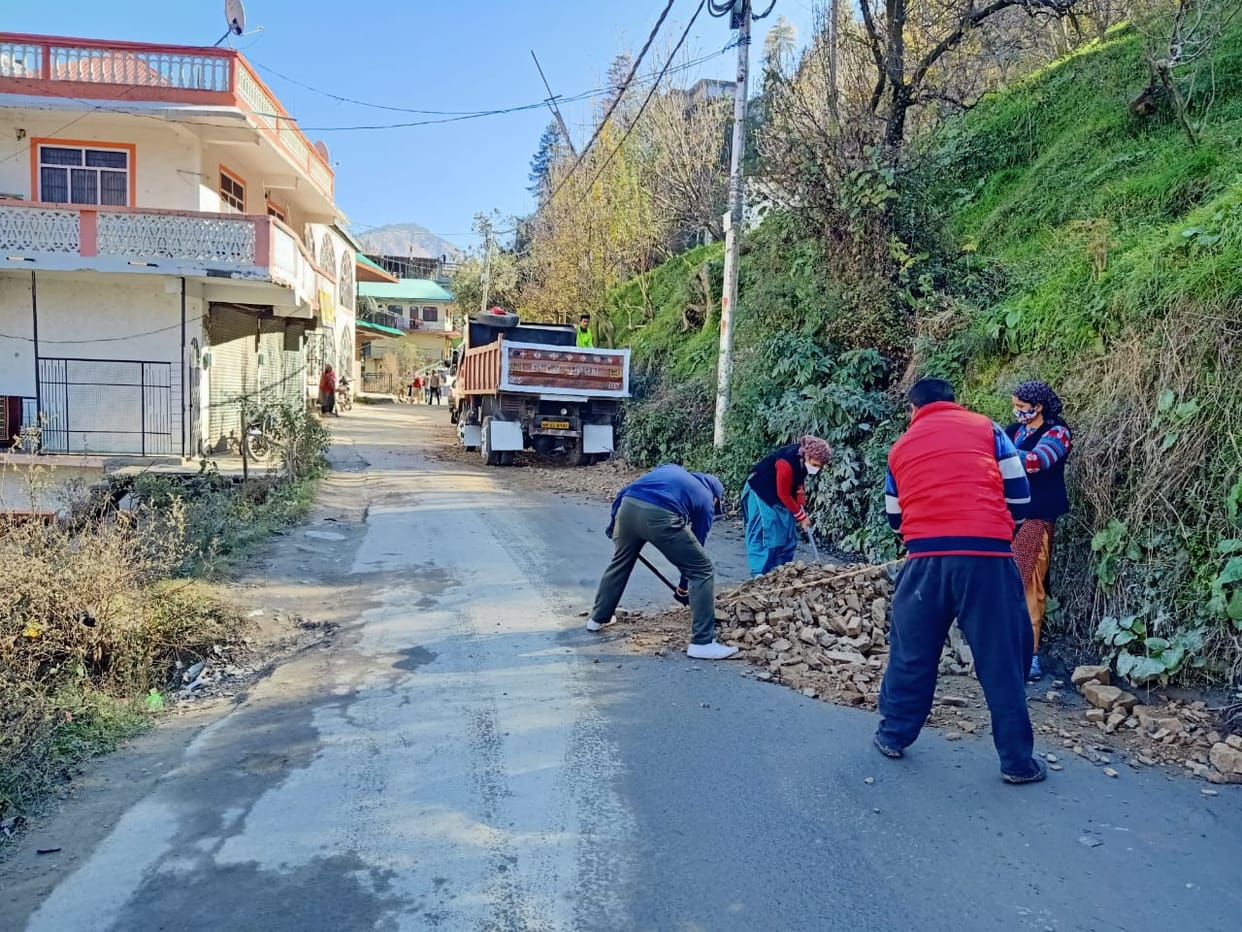 kotkhai road restoration work started