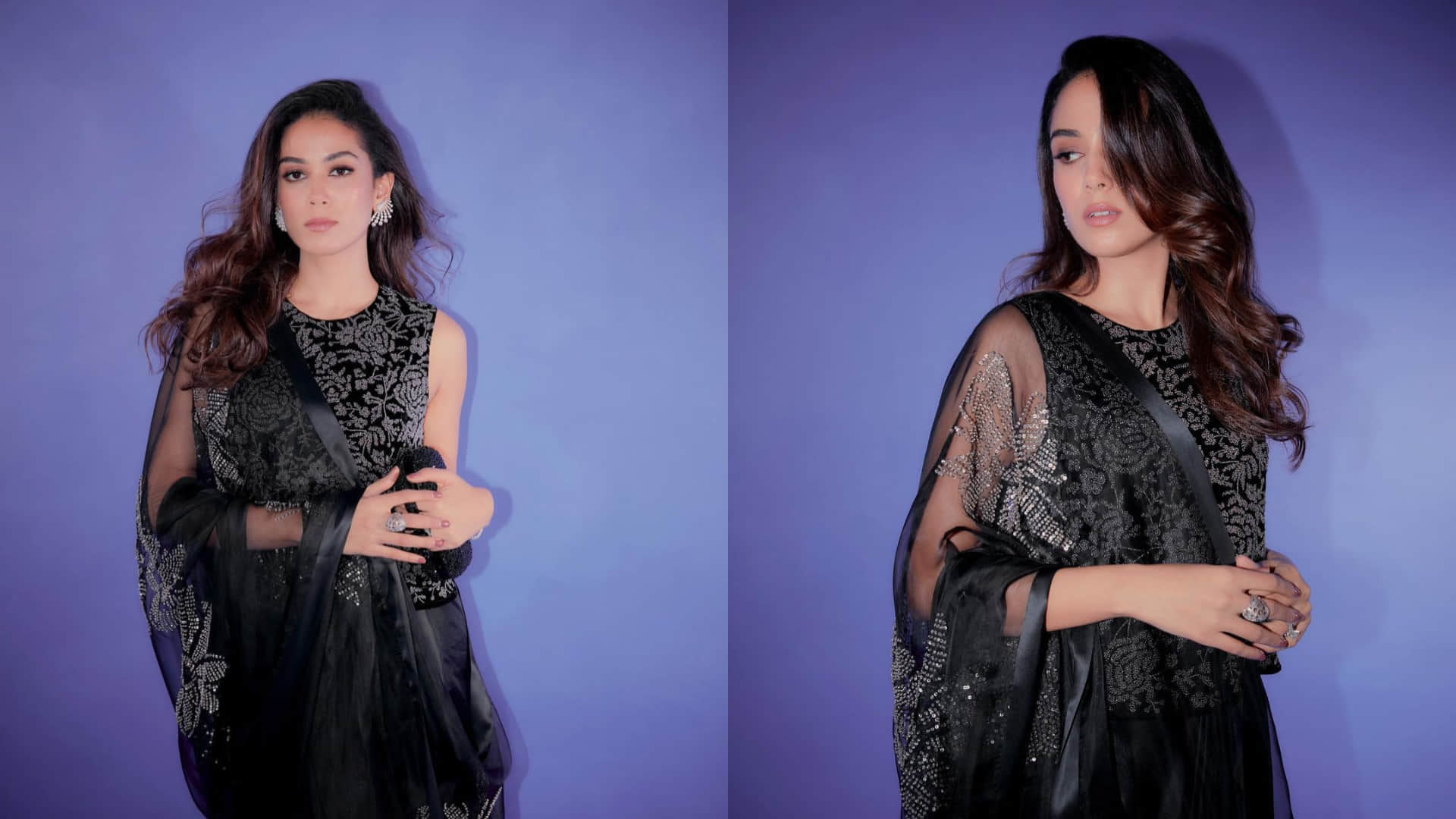 mira kapoor in black saree for vogue event look more gorgeous other than actress