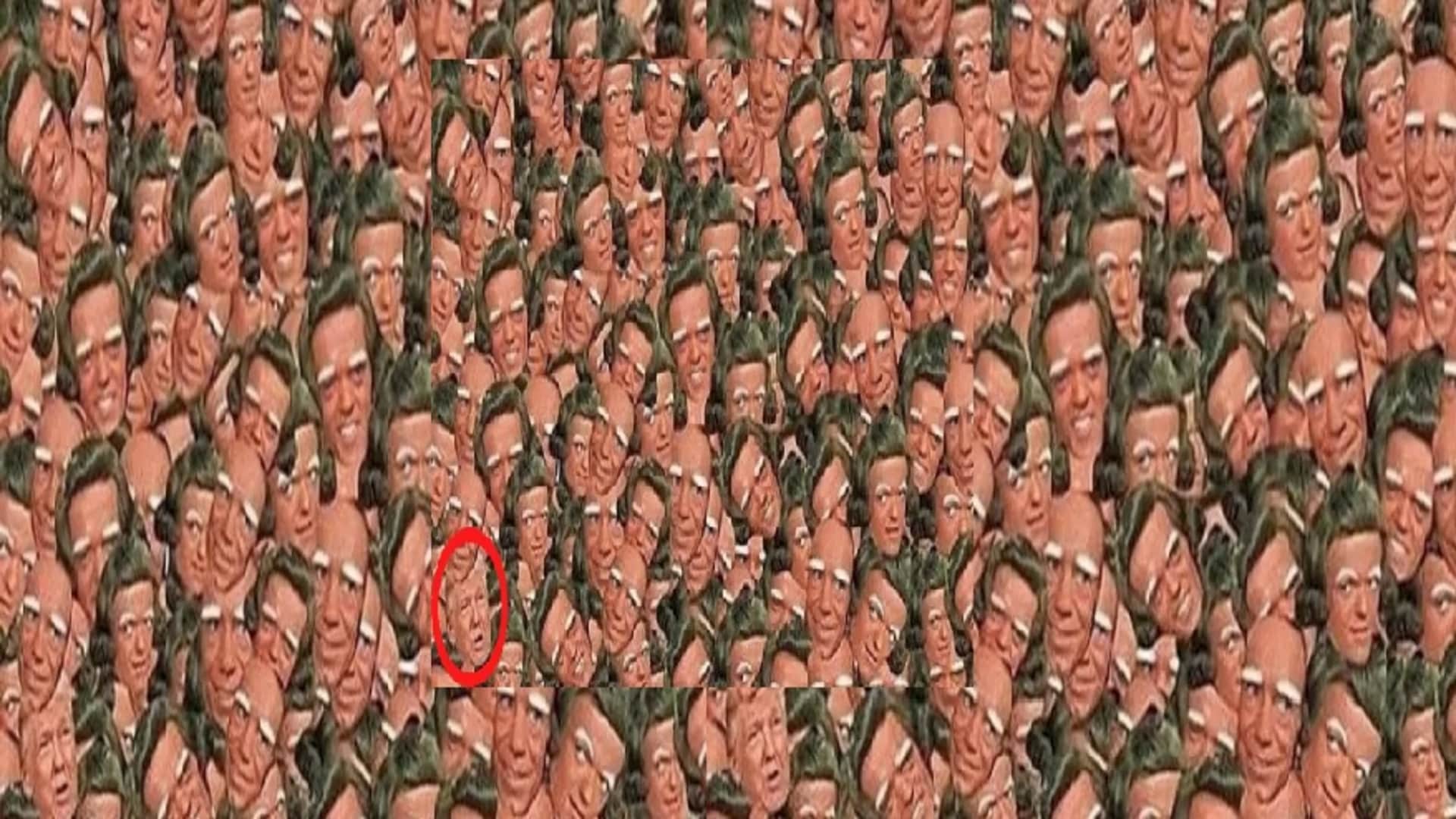 Optical illusion: Spot the hidden Donald Trump in picture in 10 seconds test your brain iq