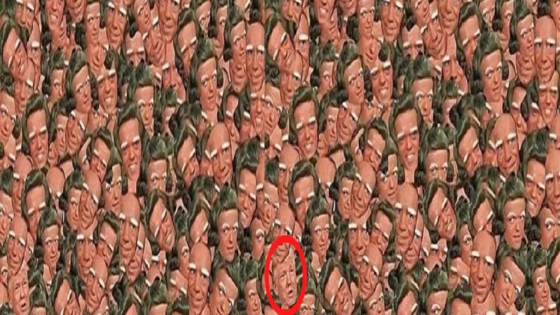 Optical illusion: Spot the hidden Donald Trump in picture in 10 seconds test your brain iq