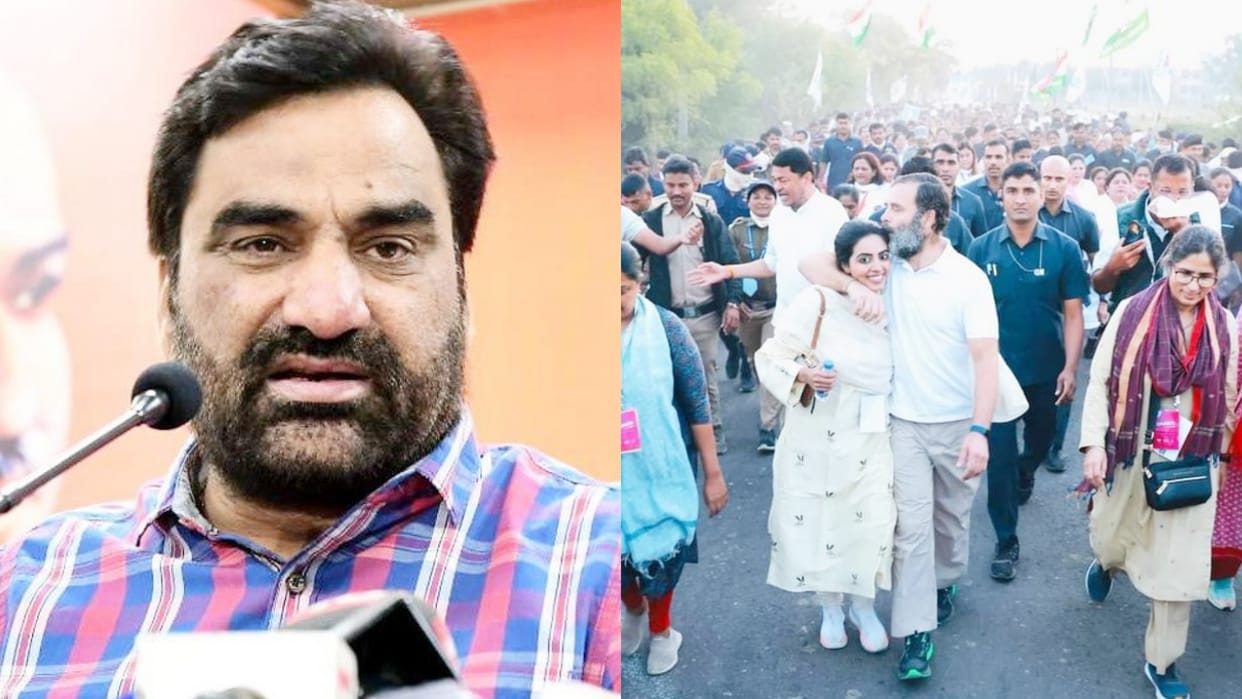 Political taunt on picture of Divya Maderna and Rahul Gandhi Beniwal Says does anyone become CM like this