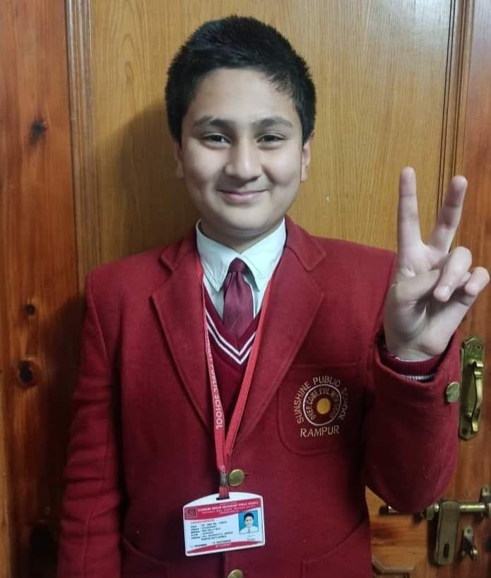 yshshvi second position in children science