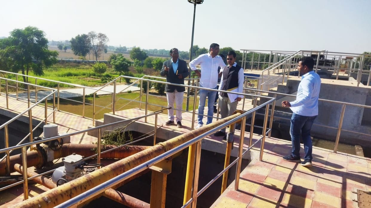 CM Flying inspects sewerage treatment plant