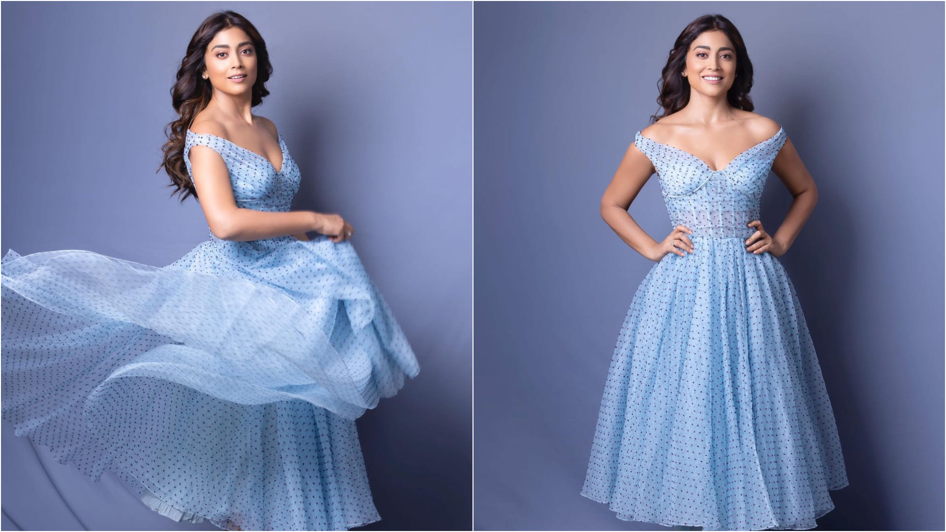 drishyam 2 actress shriya saran trolled for pose saree and flaunts bareback