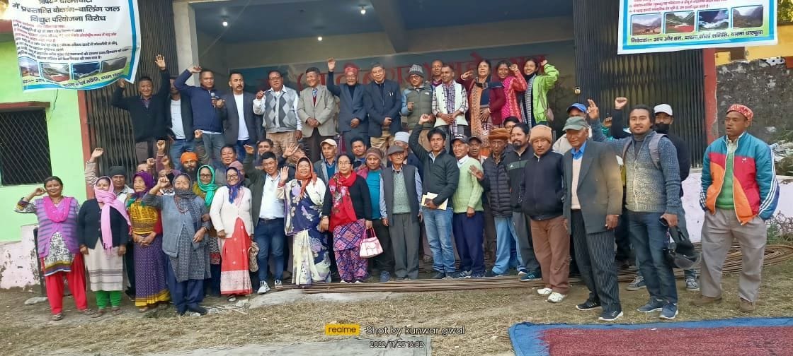 Opposition to the proposed dam in Darma valley started