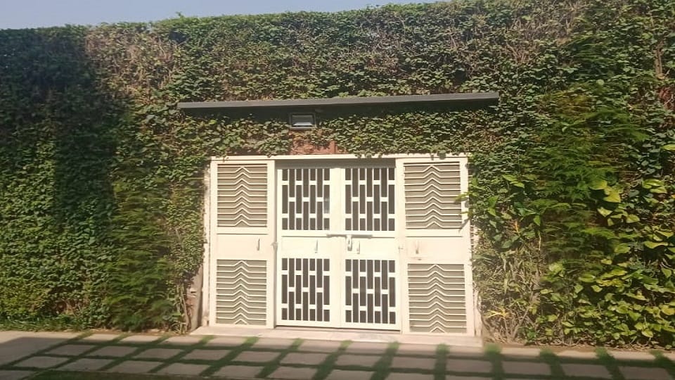 hobby of flowering and greenery was such that the house itself was converted into a green house