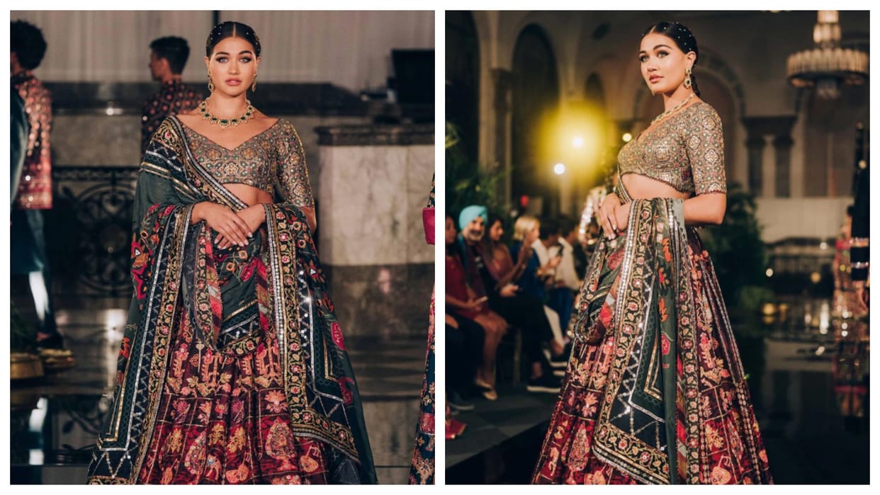 Aneesa Sheikh: Know About Miss Grand Pakistan who wear indian designer lehenga