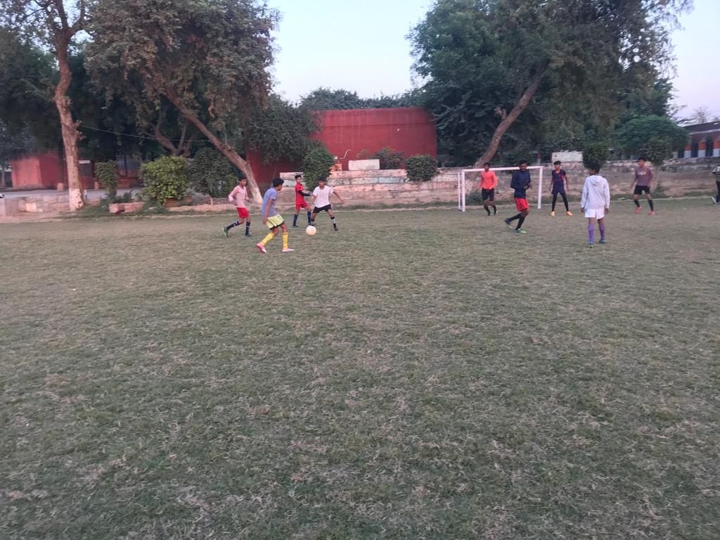For football, players practice in the ground of only one nursery in the district, the government school in Bhavdin