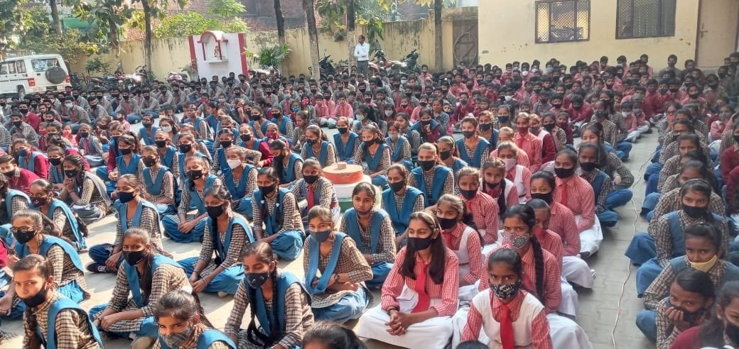amar ujala aprajita program held in a school