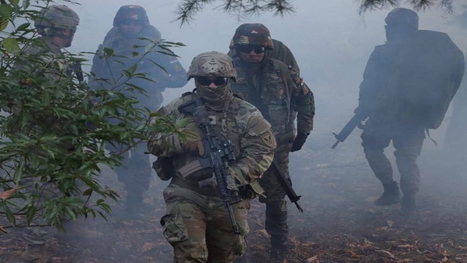 India and America joint exercise at Panagarh Air Force Station