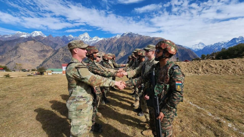 Indian Army and US Army troops in action during Exercise Yudh Abhyas 2022