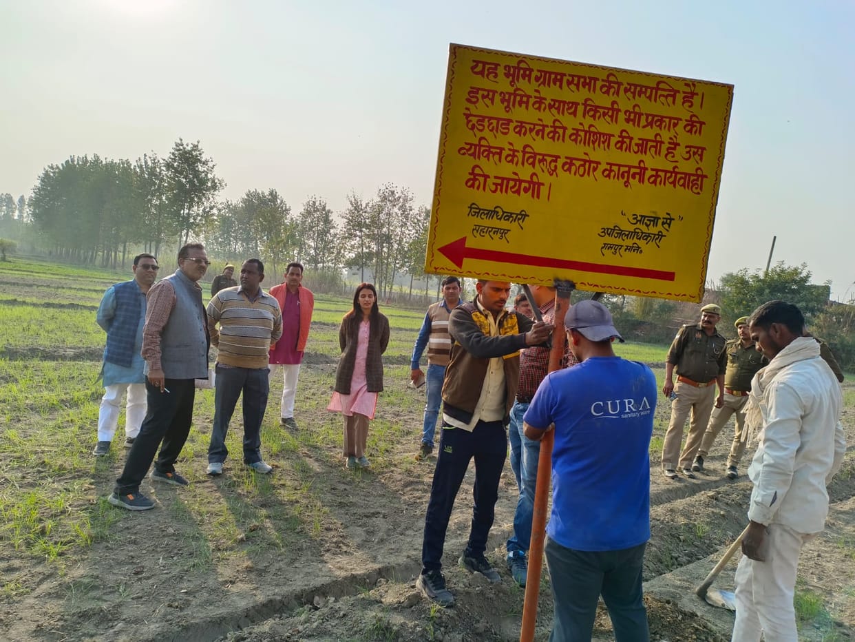 SDM freed the encroachment of village society land