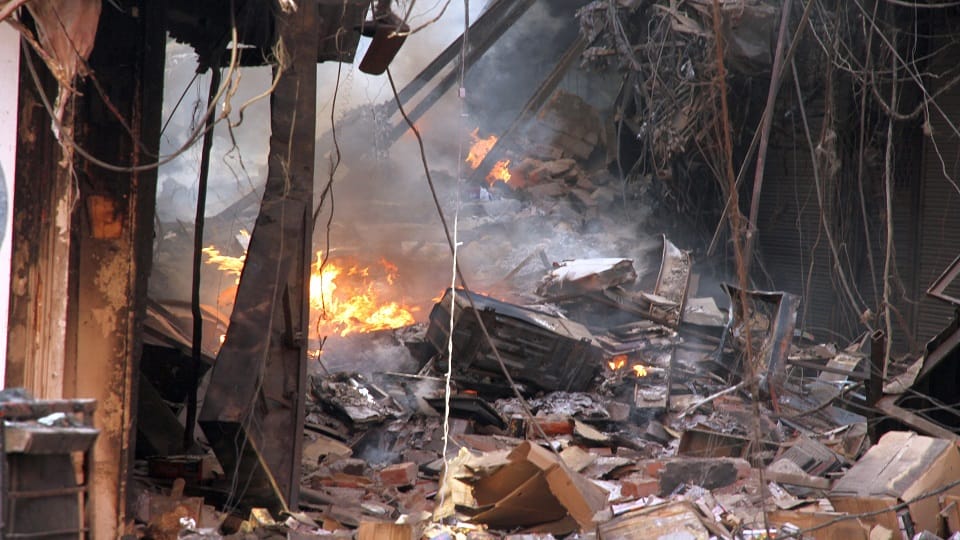 Bhagirath Palace burn from three days even lakhs liters of water could not extinguish fire