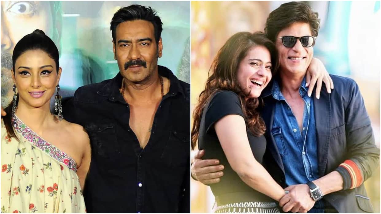Bollywood Superhit On Screen Jodi Drishyam 2 Ajay Devgn Tabu Shahrukh Khan Kajol Akshay Kumar Katrina Kaif