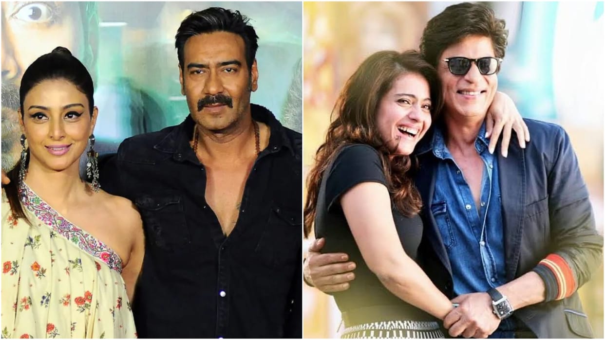 Bollywood Superhit On Screen Jodi Drishyam 2 Ajay Devgn Tabu Shahrukh Khan Kajol Akshay Kumar Katrina Kaif
