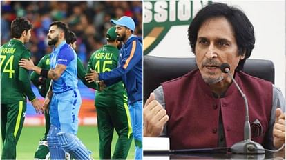 रमीज राजा (दाएं) ने भारत-पाकिस्तान मैच को लेकर बड़ा बयान दिया है