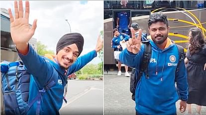 Team India reached Hamilton for 2nd ODI against New Zealand, Arshdeep Singh seen doing Bhangra, Sanju Samson