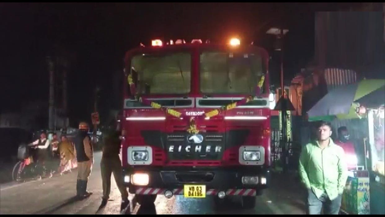 Ammonia gas leaked from an ice mill in West Bengal late at night