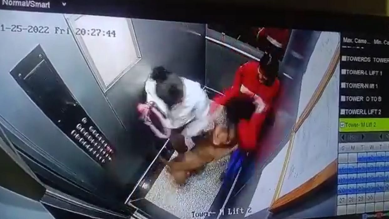 Pet dog attacks on baby girl in Noida s The Golden Palm Society lift