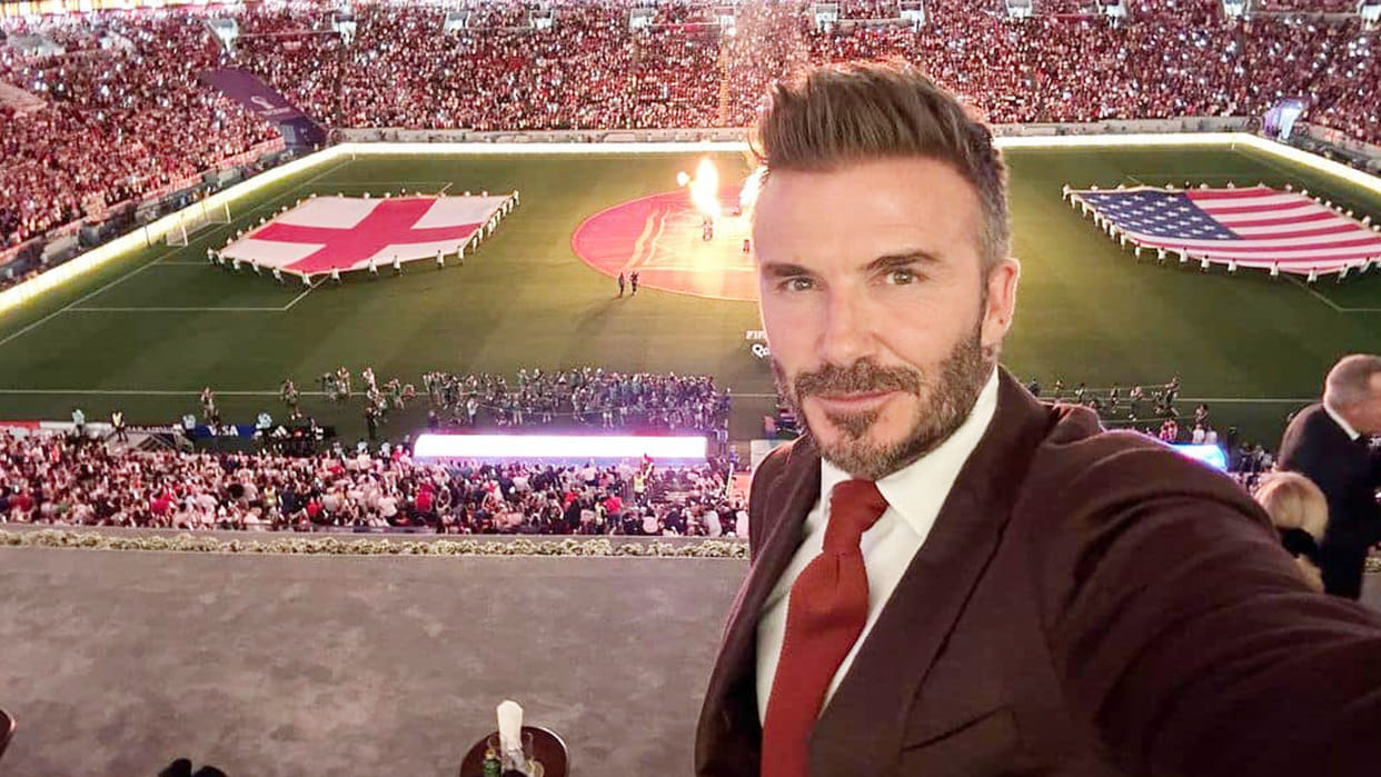 David Beckham arrives to watch England vs USA match in FIFA World Cup 2022, takes jibe at US Soccer, Facebook