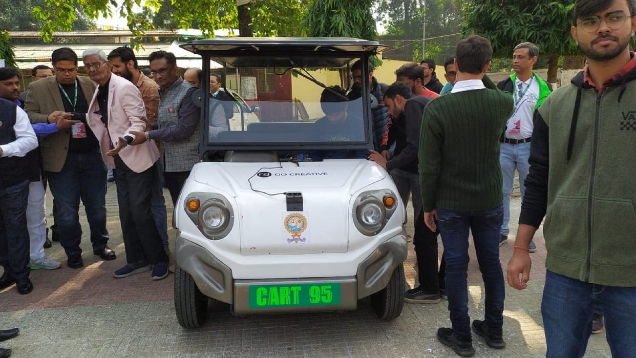 MNNIT B.Tech students made the country first unmanned car