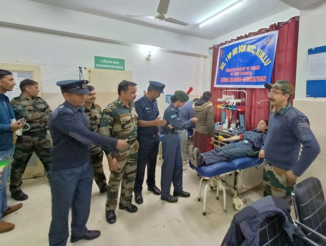 Donated 38 units of blood in Kullu Hospital