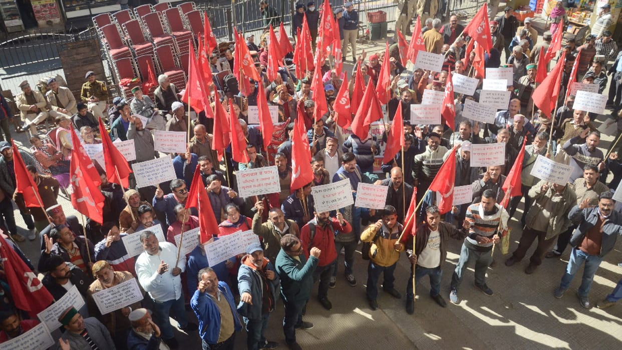Farmers protest in Shimla, the central government cheated, now the movement will be with double the force
