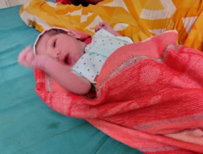 फोटो 08  सिविल अस्पताल में जन्मा नवजात शिशु।