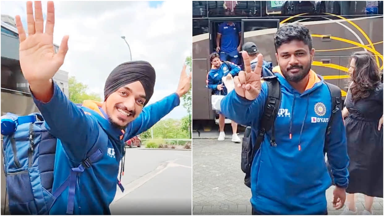 Team India reached Hamilton for 2nd ODI against New Zealand, Arshdeep Singh seen doing Bhangra, Sanju Samson