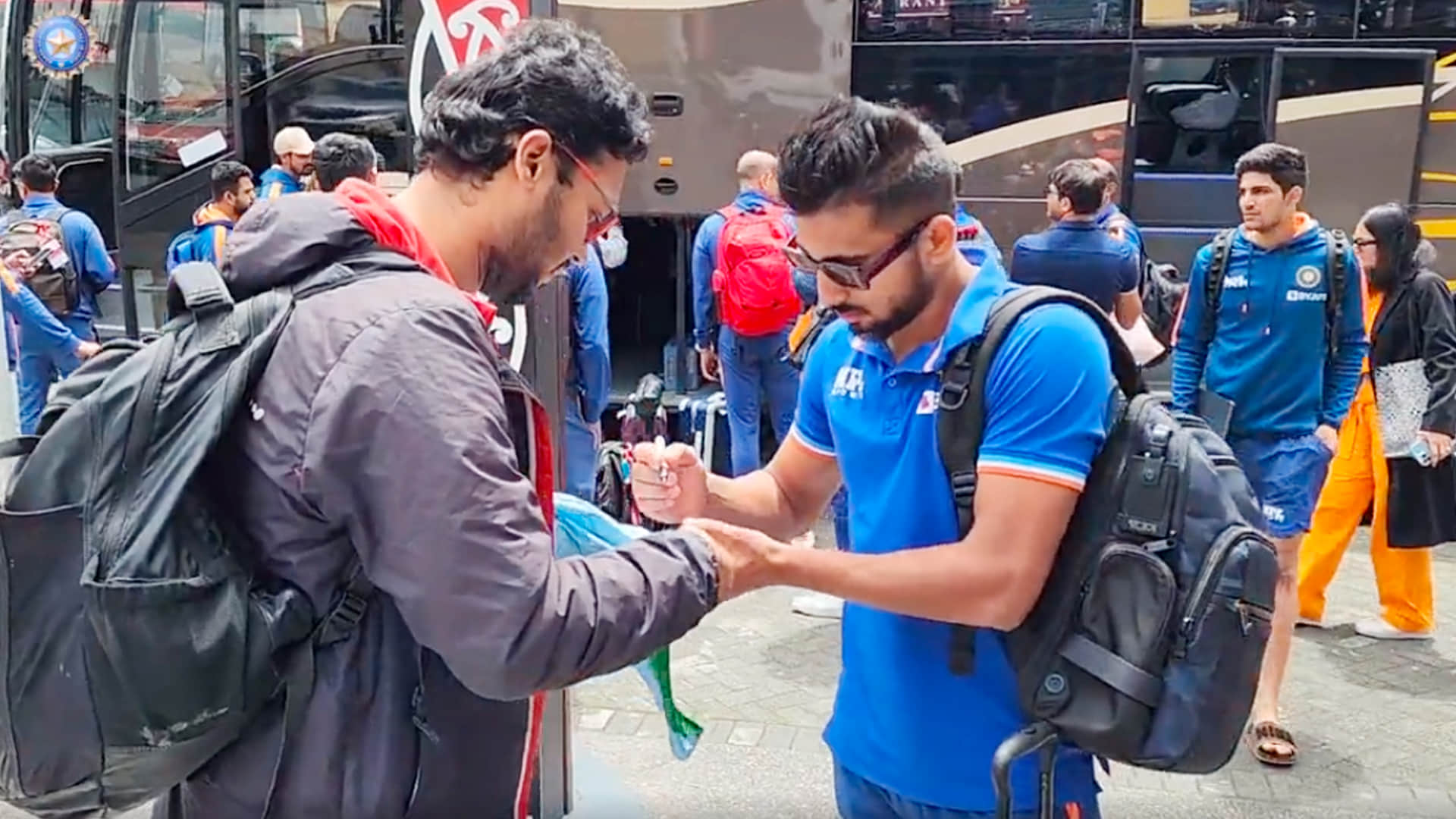 Team India reached Hamilton for 2nd ODI against New Zealand, Arshdeep Singh seen doing Bhangra, Sanju Samson
