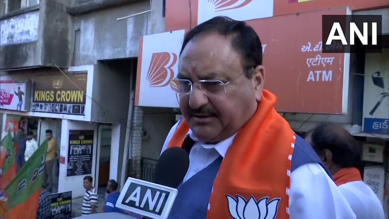 Gujarat polls one sided jp Nadda exudes confidence in BJPs victory