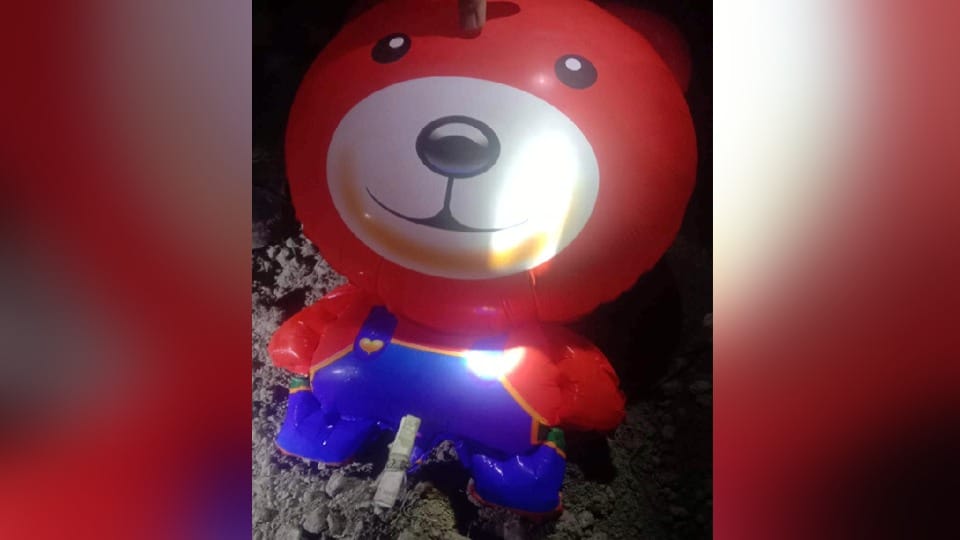 BSF found a balloon flying from Pakistan on the international border in Punjab