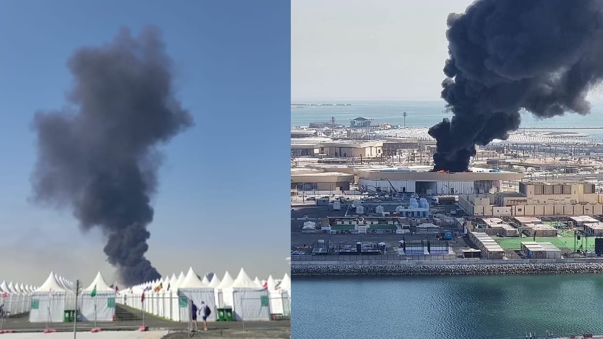 FIFA World Cup 2022 Big incident in Qatar during Football World Cup huge fire broke out near fan village