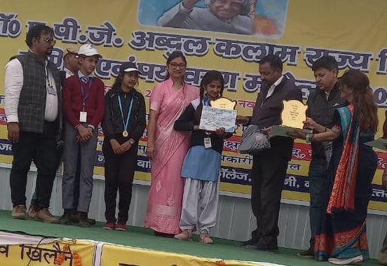 Himani Got First Position In State
