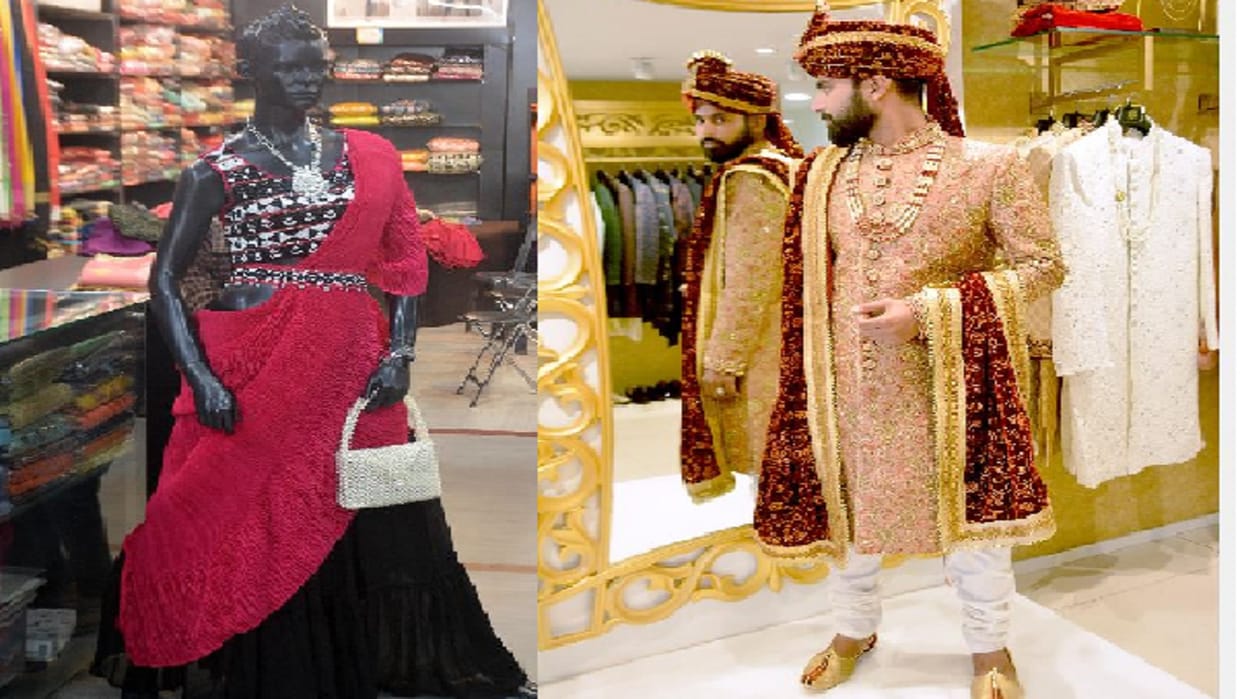 Bride's lehenga groom's sherwani color same The magic of shadow matching couple dresses in the wedding season