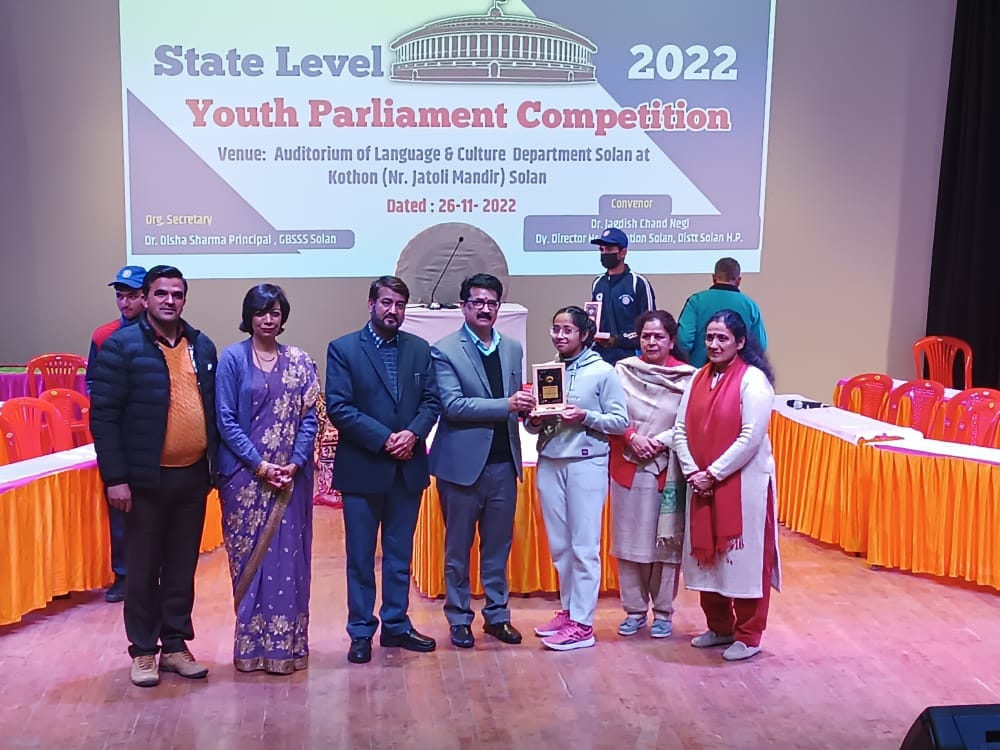 ruhanika win best youth member of parliament