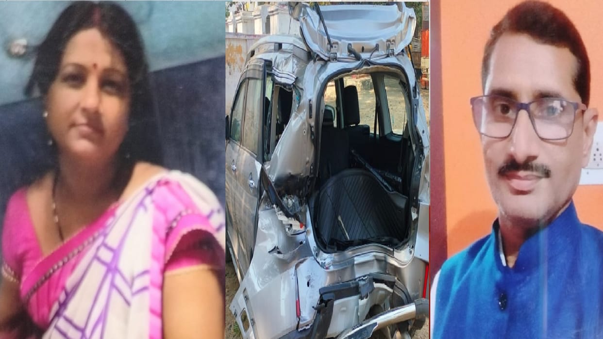 Three including husband and wife killed in car accident due to collision of unknown vehicle in devkali