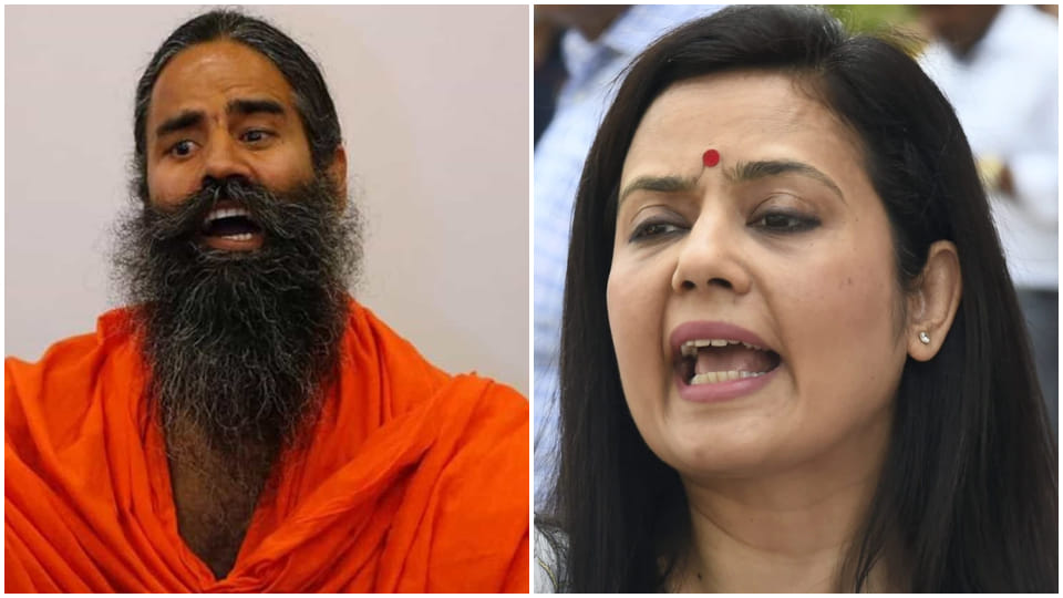 TMC MP Mahua Moitra reacted on Baba Ramdev remarks on saree women News in Hindi