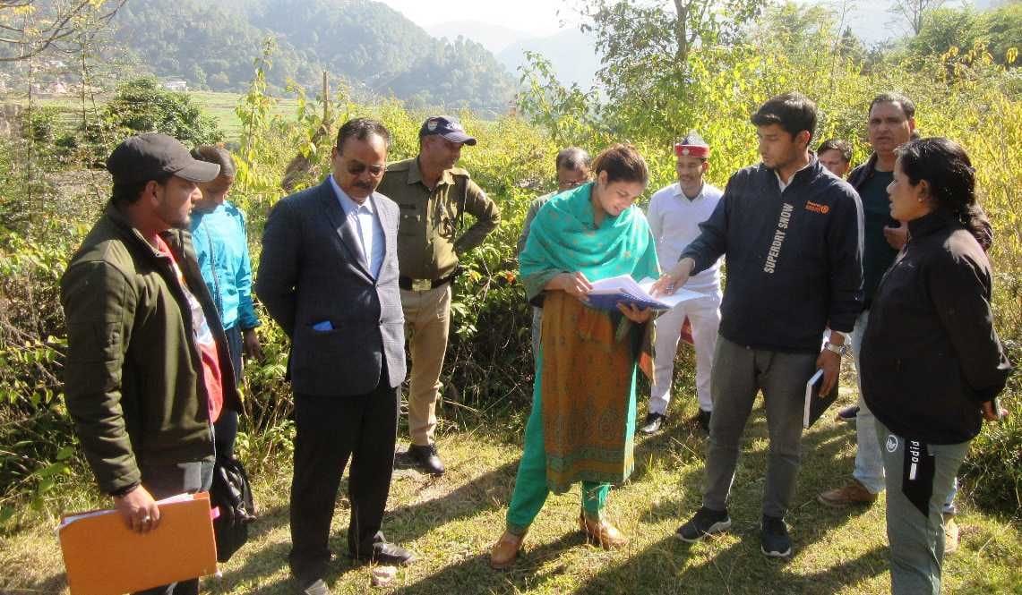 Inspection For Stadium in Kholi Bageshwar