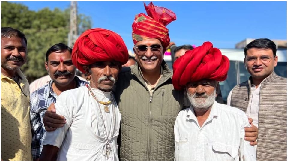 Foundation stone of world tallest Bharat Mata statue laid pali Gajendra Singh Shekhawat