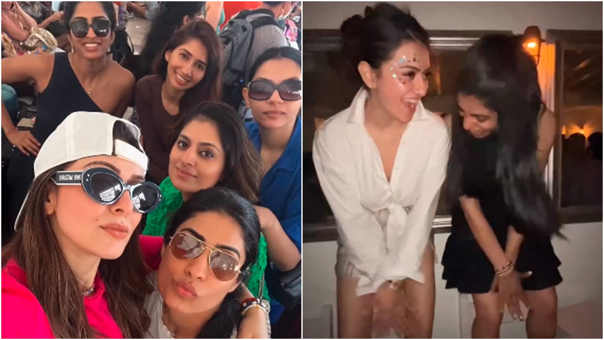 hansika motwani bachelorette party actress dance on streets with friends see photos