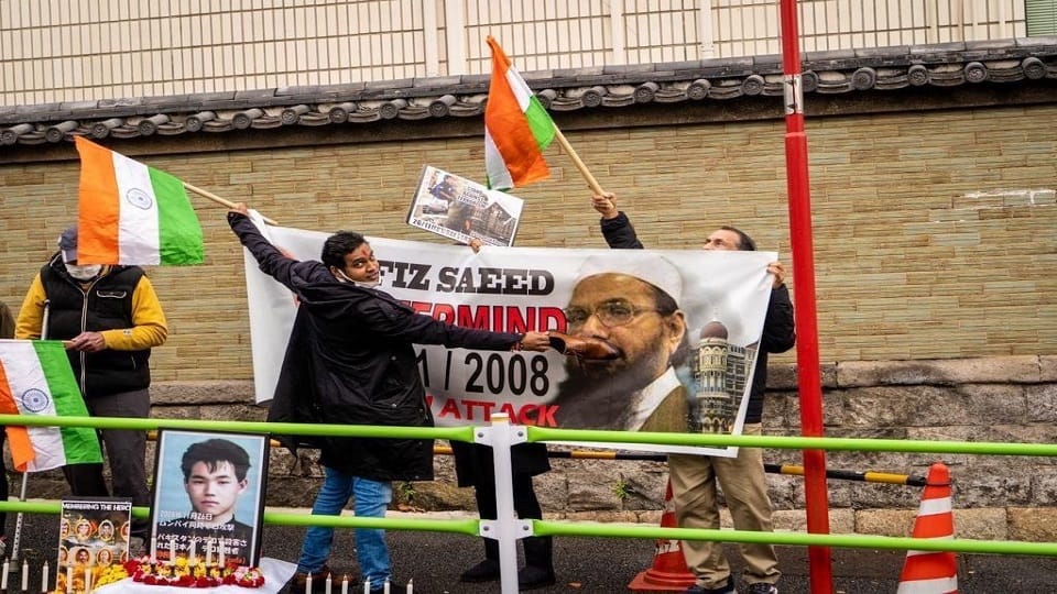 A protest was held outside Pakistan Embassy in Washington DC against the 26/11Mumbai Attack
