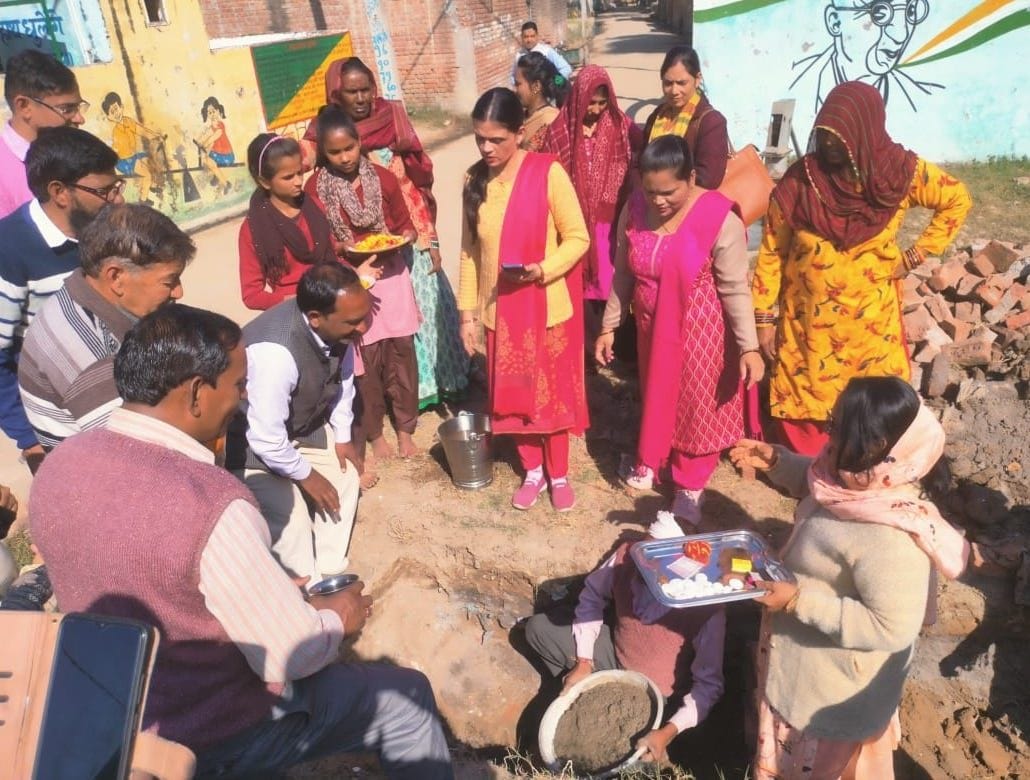 School building construction started, BEO laid the foundation