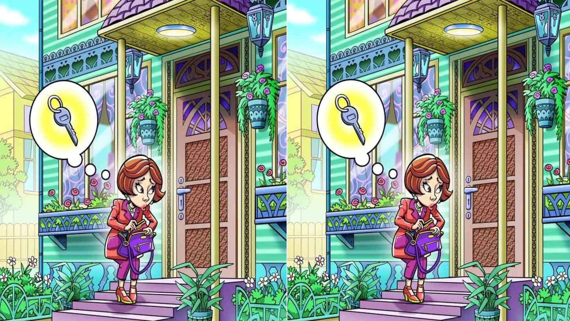 Viral optical illusion Brain Test find Key in photo hidden within 11 seconds brain teaser picture puzzle