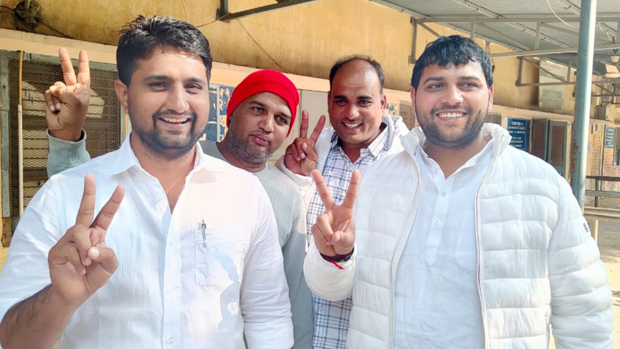 Jaidev won the Zilla Parishad election from Ward 10 of Rohtak