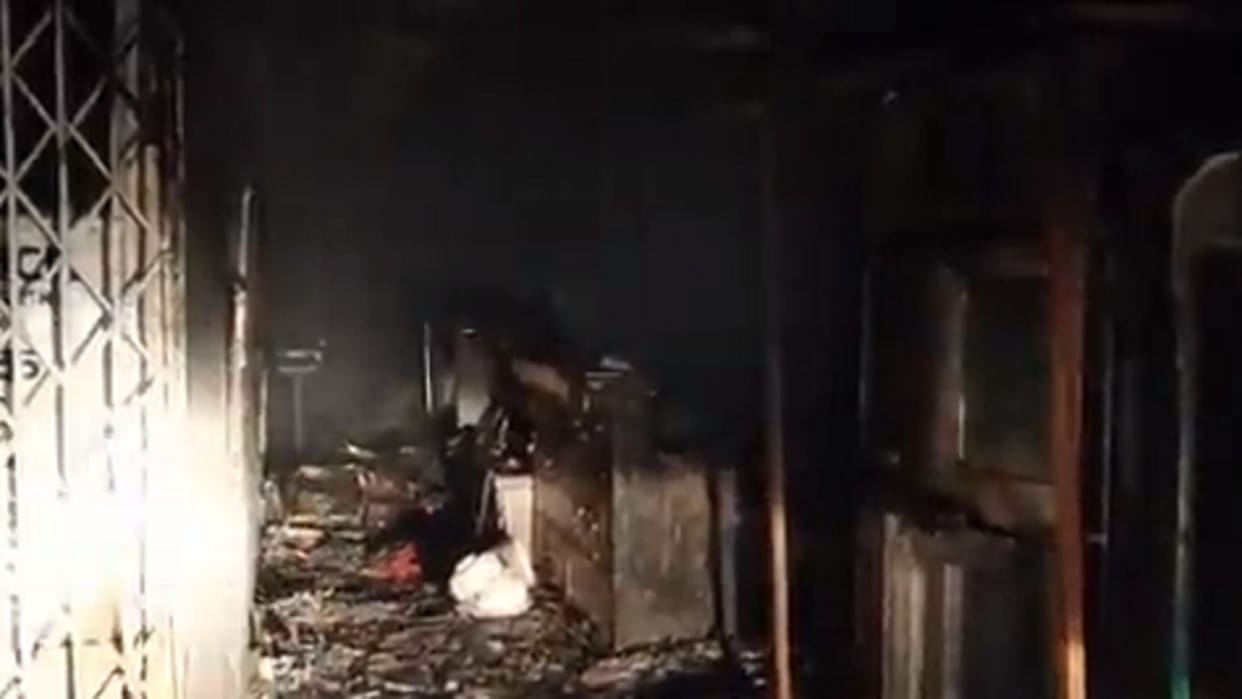 Fire broke out in Paradise Sweets and Bakery shop in Civil Lines