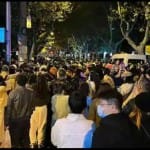 चीन में लॉकडाउन का विरोध