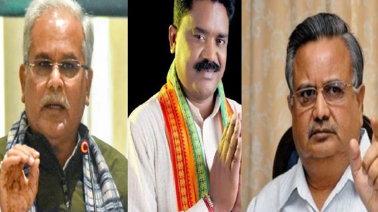 cm bhupesh and raman singh target each other on brahmanand issue-