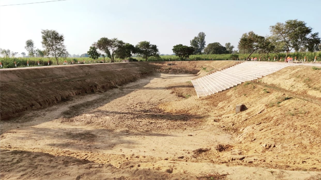 The water of the canals will fill the throat of Amrit Sarovar
